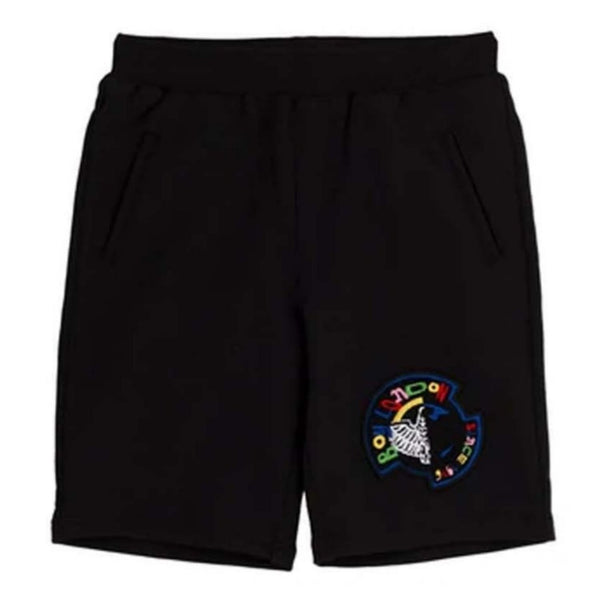 Boy Kids Badge Short Black - Unisex