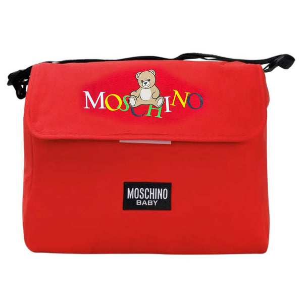 Baby Unisex Red Logo-Patch Changing Bags