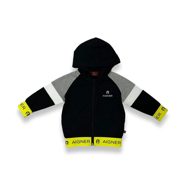 Baby Boys Black Zip Hoodie