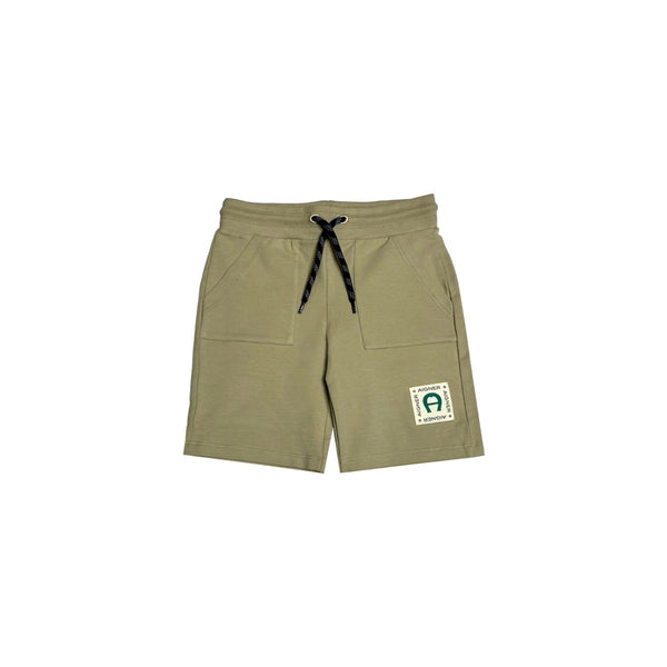 Baby Boys Beige Cotton Jersey Shorts