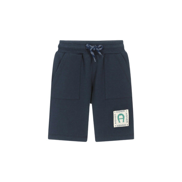 Baby Boys Blue Cotton Jersey Shorts