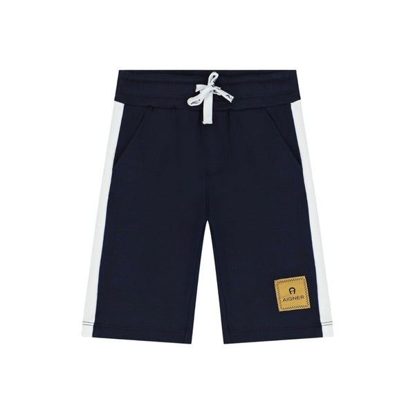 Baby Boys Blue Cotton Bermuda Shorts