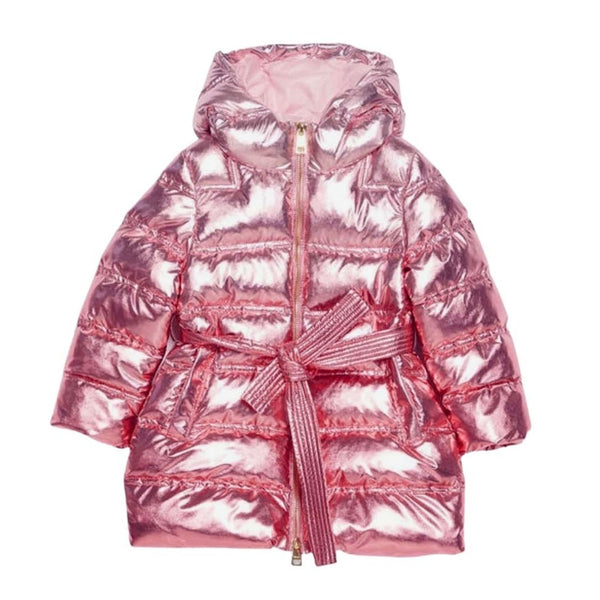 Pink Laminato Girls Jacket