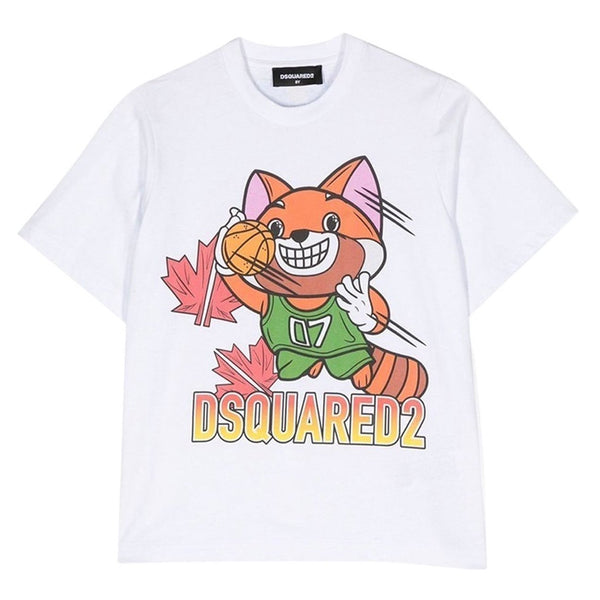 White Printed T-shirt For Unisex