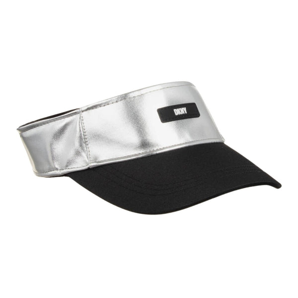 Girls Metallic Silver Sun Visor