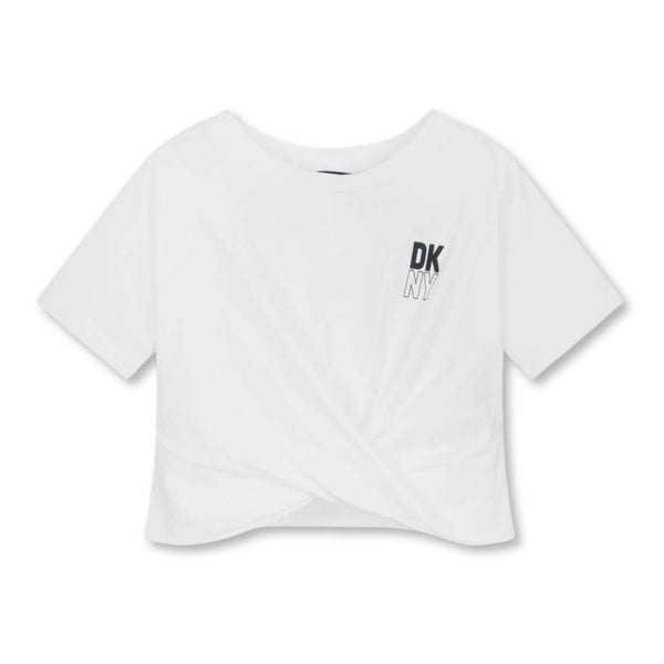 Girls White Organic Cotton T-Shirt