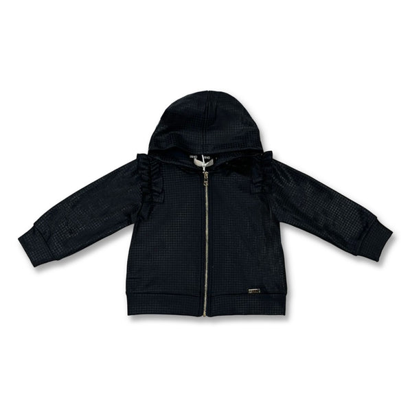 Girls Navy Blue Hooded Jacket