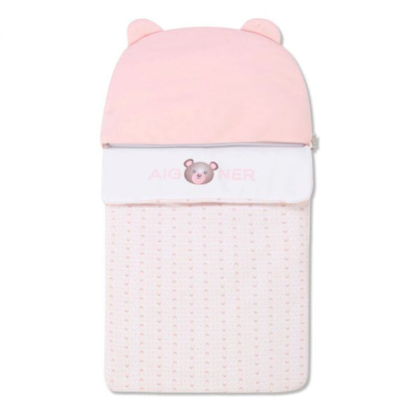 Baby Girls Pink Pima Cotton Bear Nest (70cm)