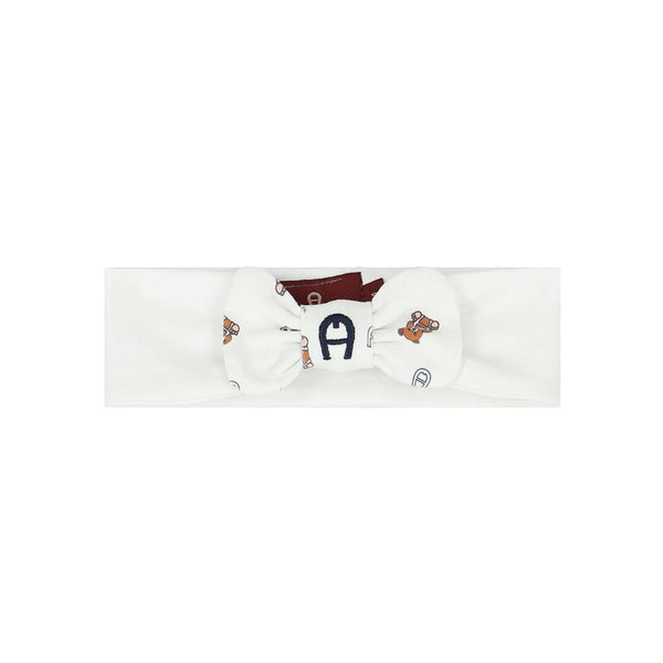 Baby Girls White Logo Headband