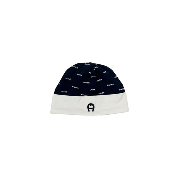 Baby Boys Navy & White Logo Hat