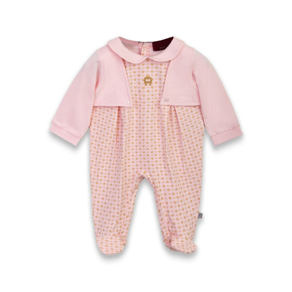 Baby Girls Pink Cotton Bodysuit