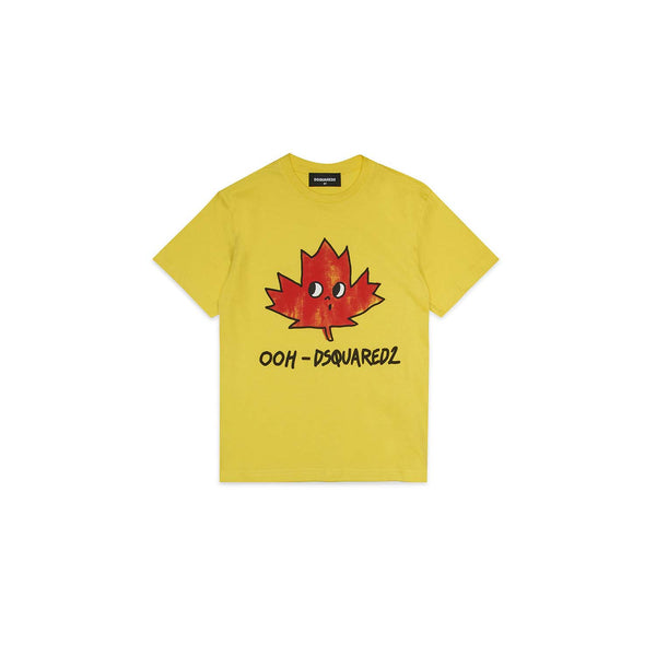 Yellow Half Sleeve Cottton T-Shirt