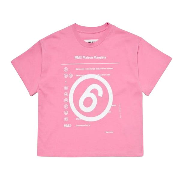 Girls Pink Logo-Print Cotton T-shirt