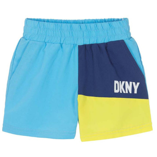 Boys Blue Colourblock Swim Shorts