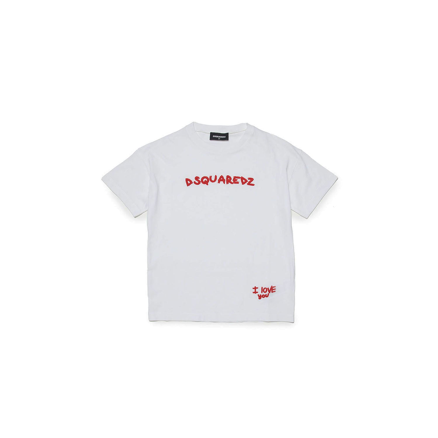 Dsquared2 Girls White Logo Print T-Shirt