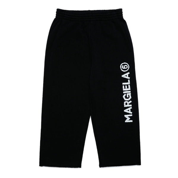 Boys Black Fleece Logo Print Jogger