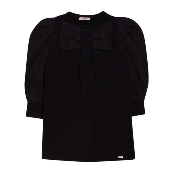 Black Fleece And Taffeta Dress