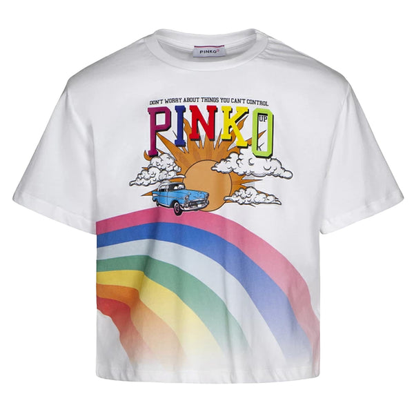 Girl White Cotton T-Shirt