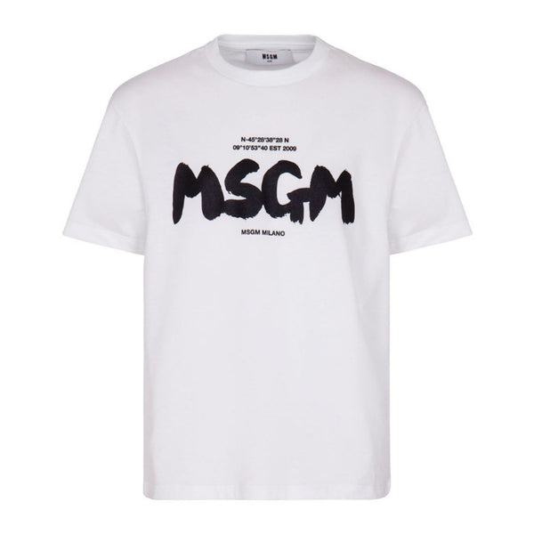 Kids White Cotton Half Sleeves T-Shirt