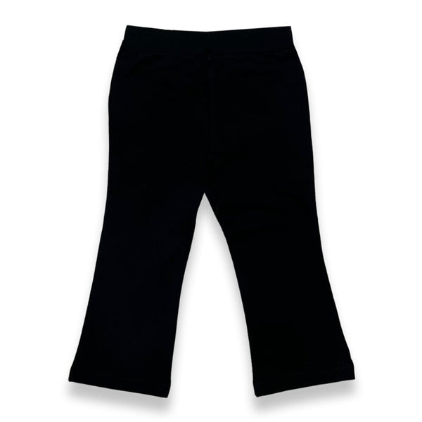 Baby Girls Black Logo Print Trouser