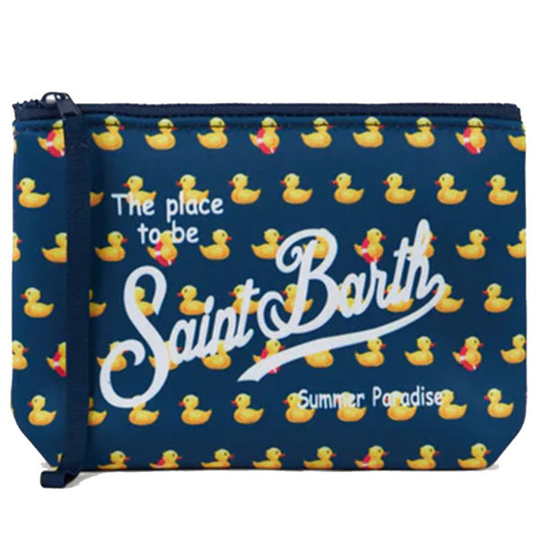 Unisex Aline Scuba Pouch With Ducky Print
