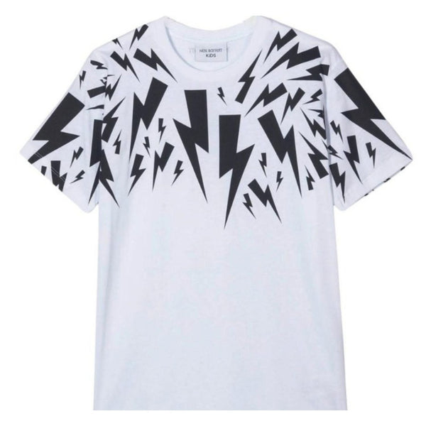Boy Thunderbolt Print T-shirt