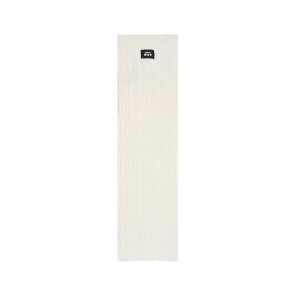 Kids Ivory Scarf With Logo