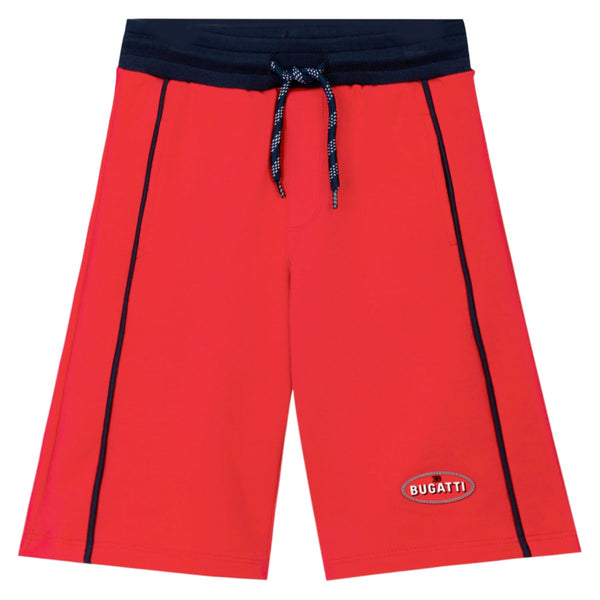 Boys Red Logo-Print Shorts