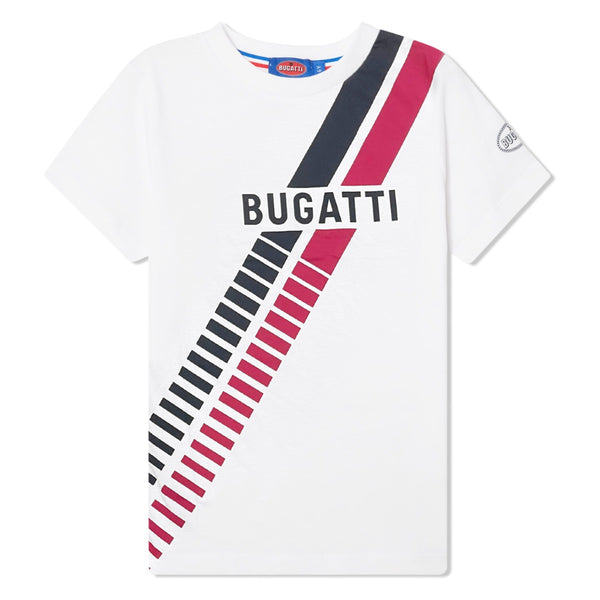 Boys White Logo-Print T-Shirt