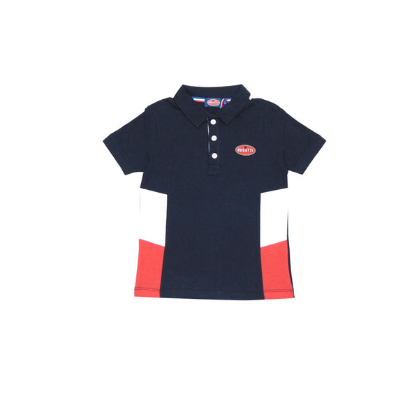 Blue Collar Neck Color Block T-Shirt by Bugatti