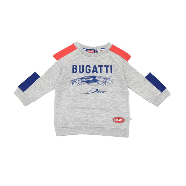 Grey Sweatshirt by Bugatti with Color Block Sleeves