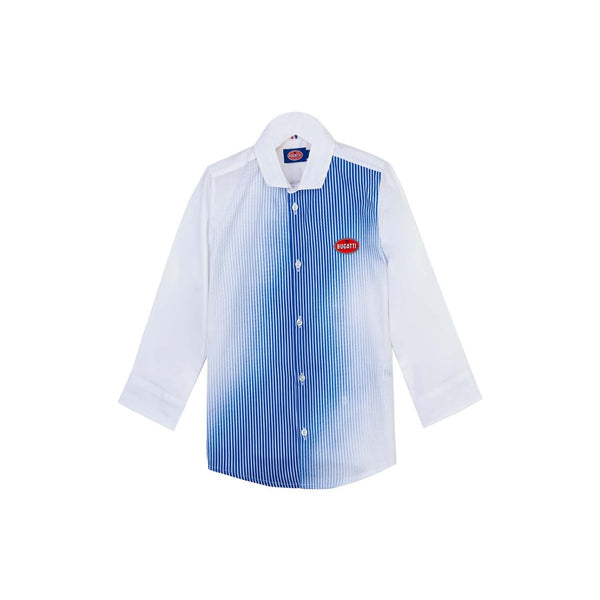 Boys White & Blue Stripped Shirt