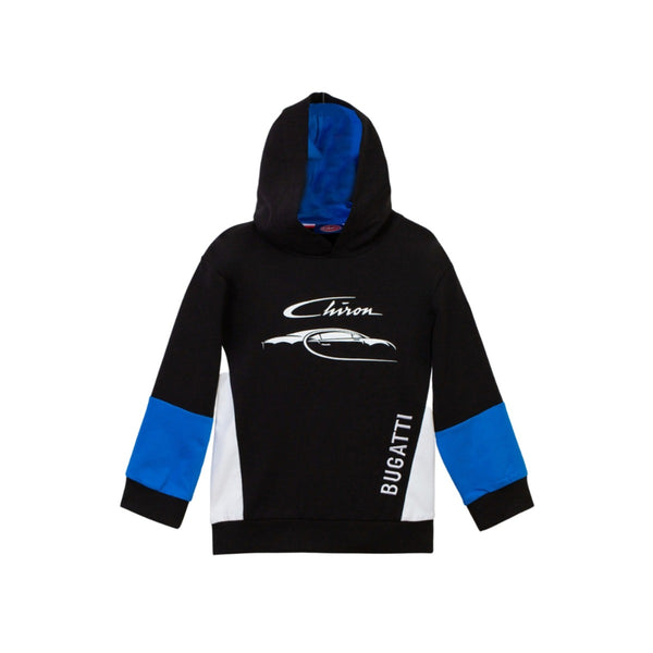 Boys Black Logo Print Hoodie