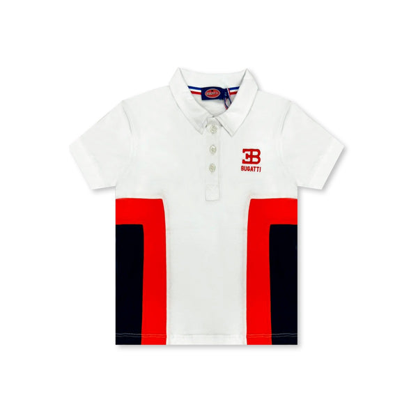 Boys White Embroidered Logo T-Shirt