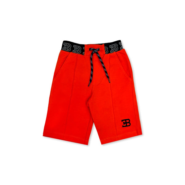 Boys Orange Cotton Shorts