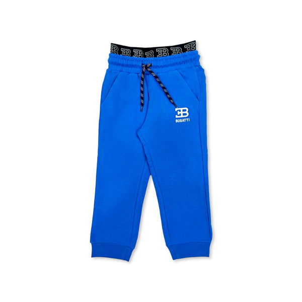 Baby Boys Blue Embroidered Logo Trouser