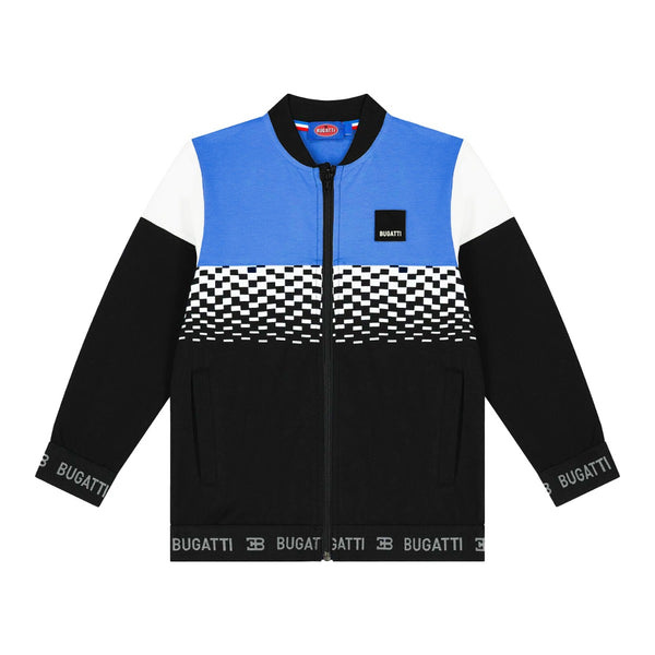 Boys Blue & Black Zip-Up Sweatshirt