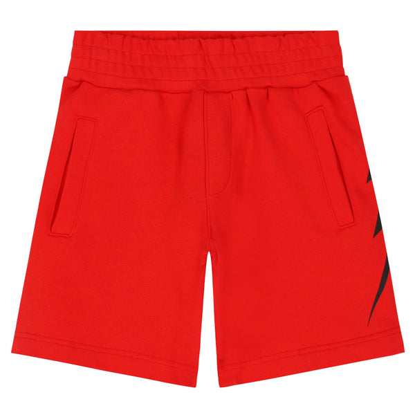 Red Thunder Print Short
