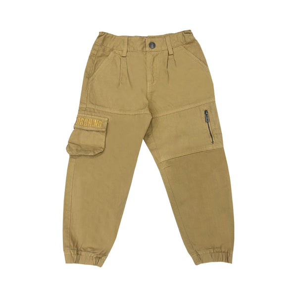 Boys Beige Cargo Trouser