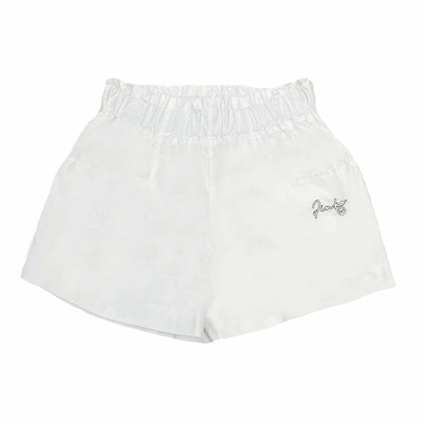 Girl Cream Cotton Shorts