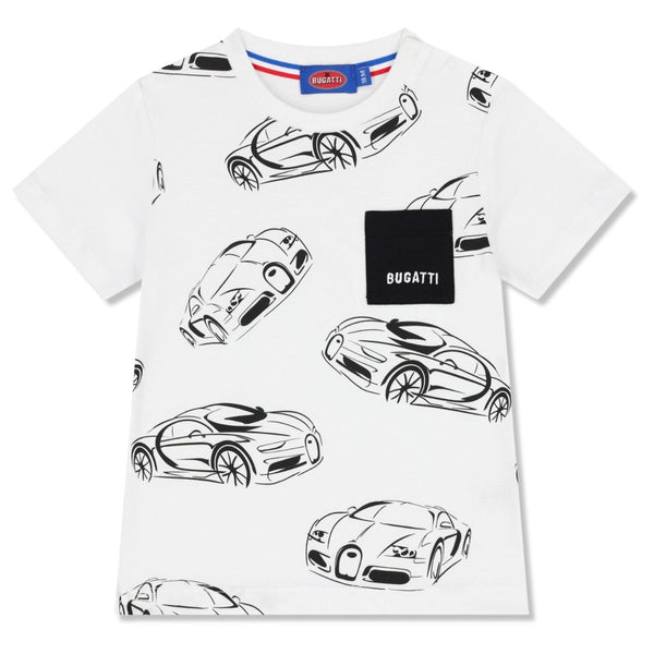 Baby Boys White Logo-Print Cotton T-Shirt