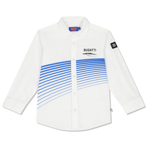 Baby Boys White Logo-Print Cotton Shirt
