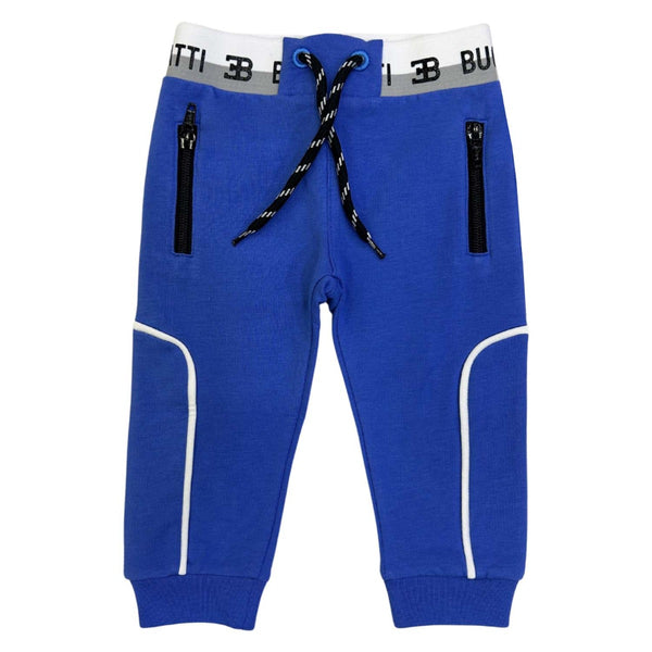 Baby Boys Blue Logo-Print Jogger