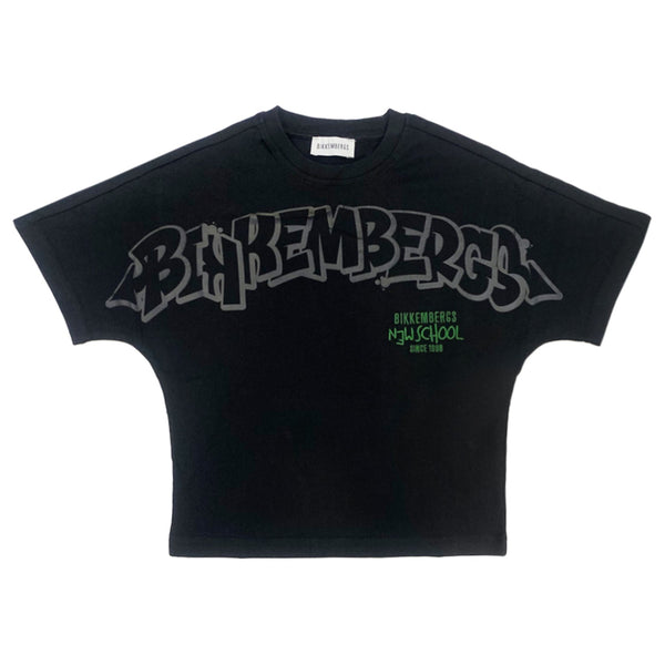 Boys Black Logo-Print T-Shirts