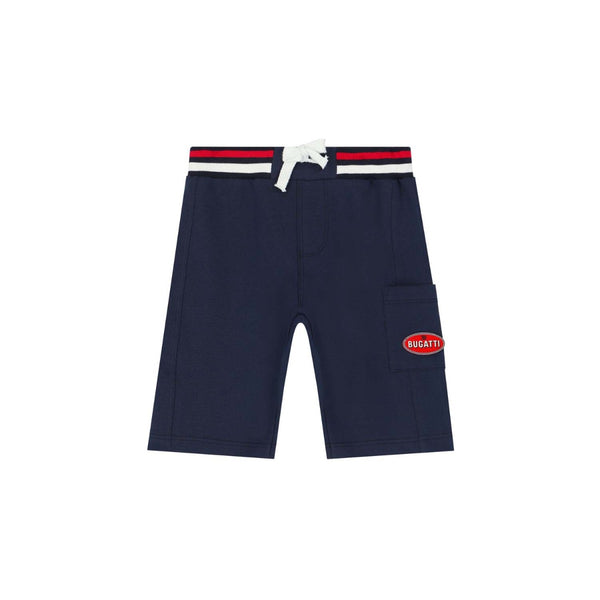 Boys Navy Blue Logo Shorts