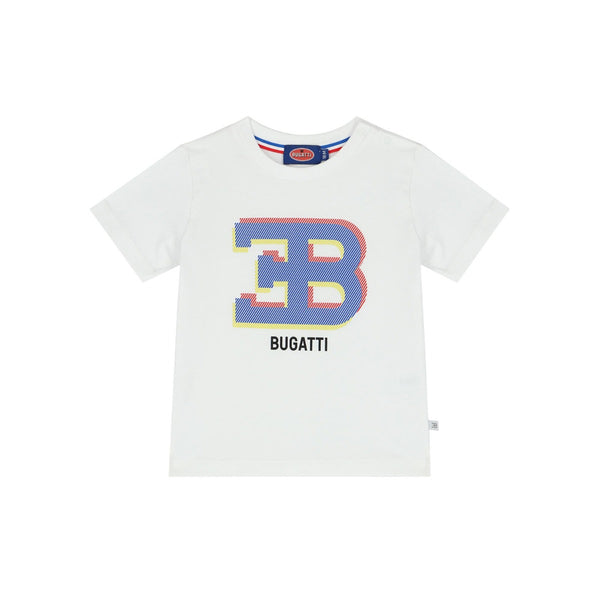 Boys White Logo Print T-Shirt