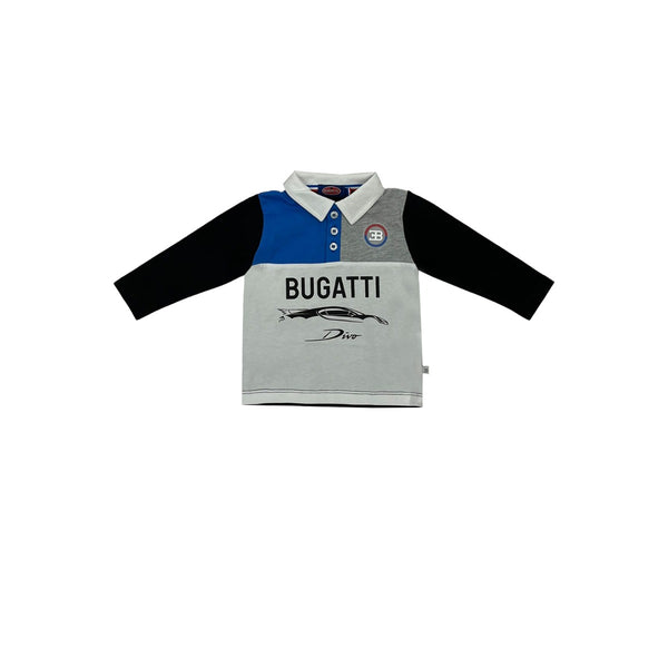 Boys Black & White Logo Print T-Shirt