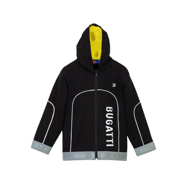 Baby Boys Black Hooded Jacket