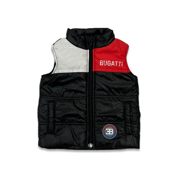Baby Boys Black Cut-sleeves Puffer Jacket