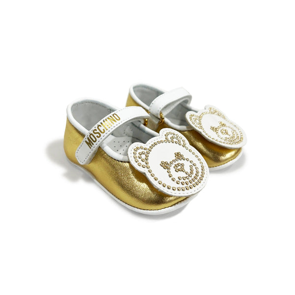 Baby Girls Gold Leather Pre Walkers